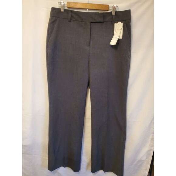 NWT Charter Club Tummy Slimming Wide Leg Trouser Dark Grey Womens Sz 12 Office - Picture 1 of 13
